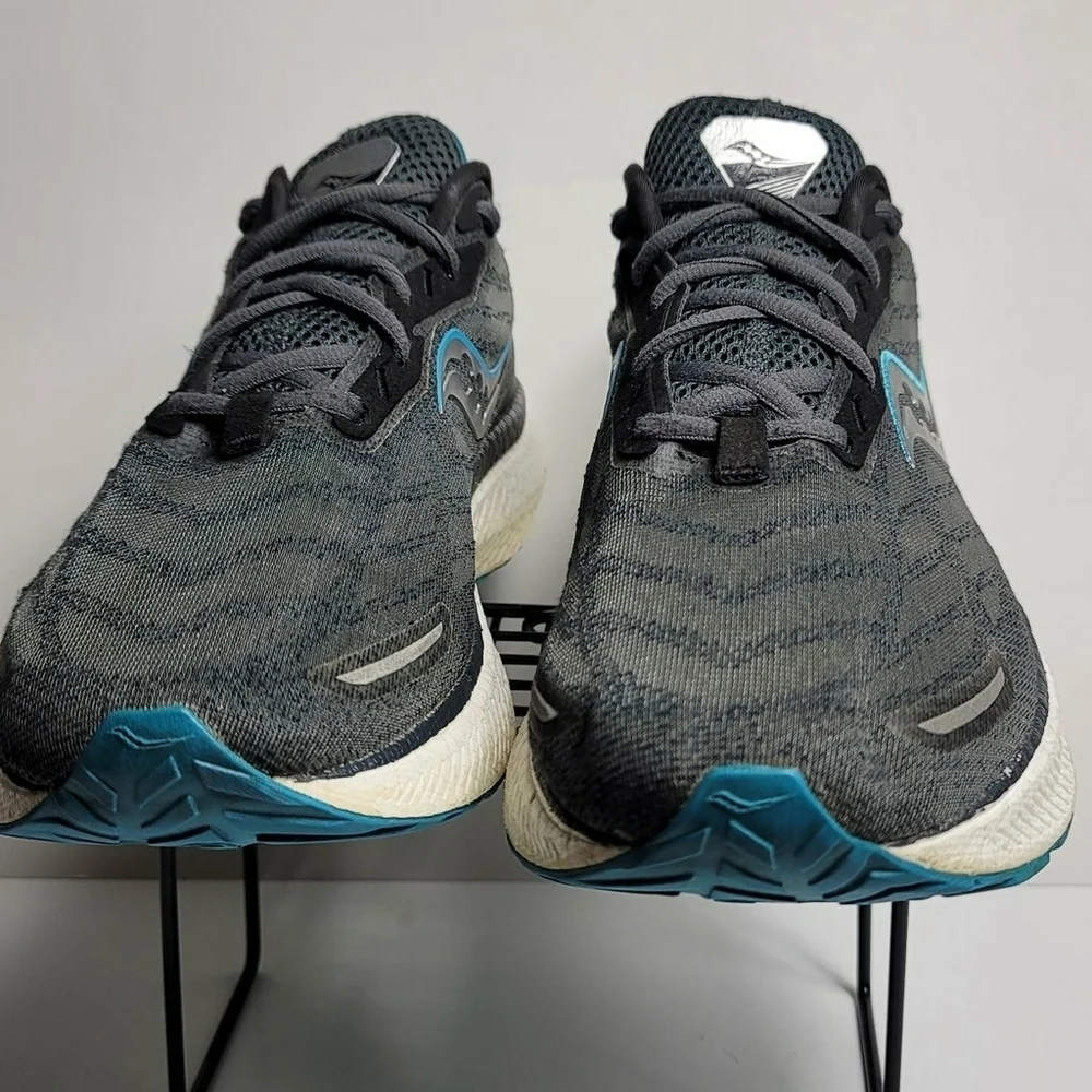 Saucony Triumph 19 Athletic Running Shoes Gray Blue Men’s Size 11 - Picture 3 of 8